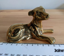 Vintage Brass Dog Hollow Figurine/Ornament
