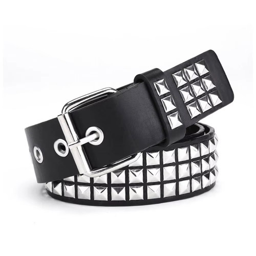 Studded punk belt metal - belt,