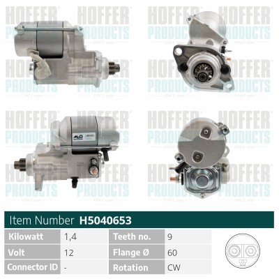 Hoffer starter jaguar daimler - hoffer,