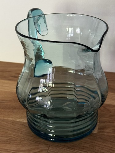 Vintage blue uranium glass - uranium,