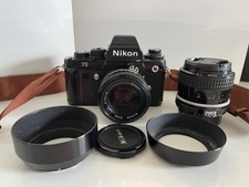 Nikon F3 HP with Nikkor 50mm f1.4 and 35mm f2 lenses