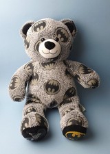 Build A Bear Batman Stuffed Plush Retired 2015 DC Comics Grey Teddy Bear Toy 17'