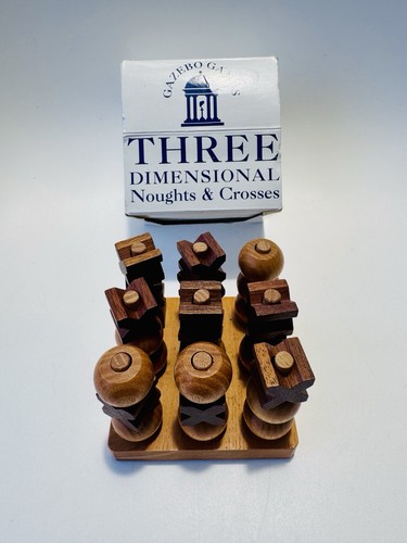 Wooden dimensional noughts - wooden, 3