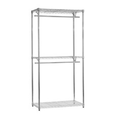 Chrome Wire Wardrobe Hanging
