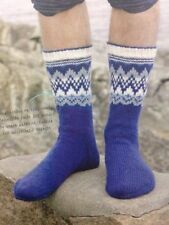 Men's Scandinavian Style Fair Isle Sock DK KNITTING PATTERN