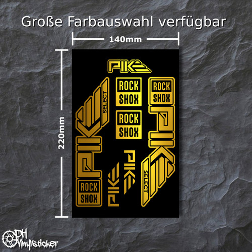 Rockshox pike sticker gold - pike, |