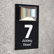 LED Solar House Sign Plaque