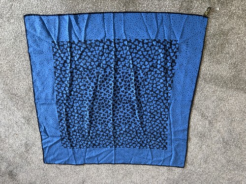 Jaeger blue silk scarf square - jaeger,