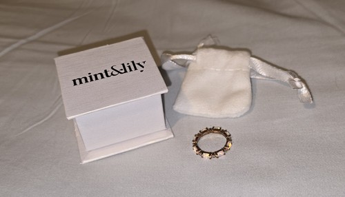 Mint lily opal eternity ring - &,
