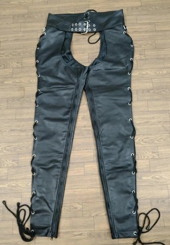 Mens real leather chaps - mens, cowboy