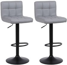 2 X Bar Stools Faux Leather