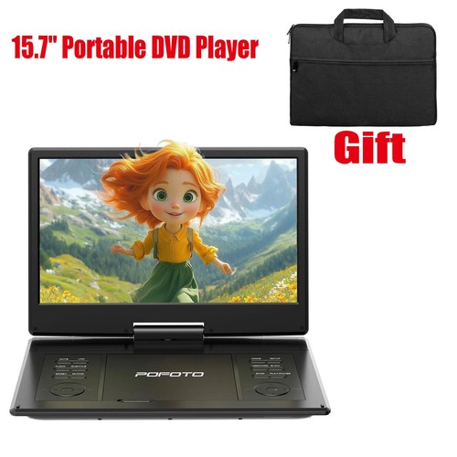 Portable dvd player with - 15.7",