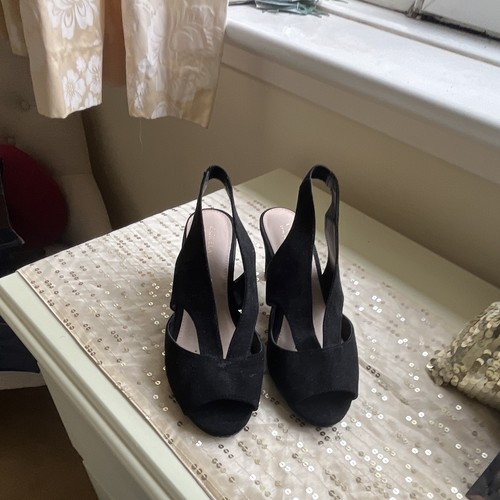 Carvela comfort black suede - black,