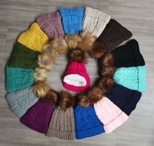 Ladies Girls Cable Knitted