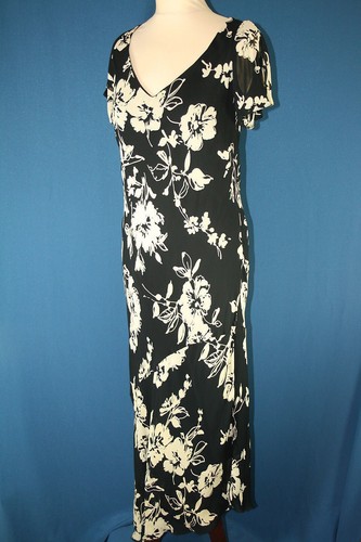 Bhs black cream maxi - black, dress