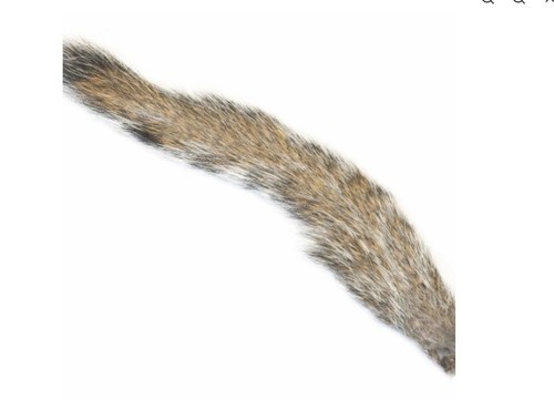 Grey squirrel tail natural - grey,