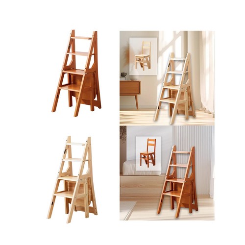 Folding step ladder chair - folding,