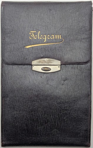 Vintage brown leather covered - leather,