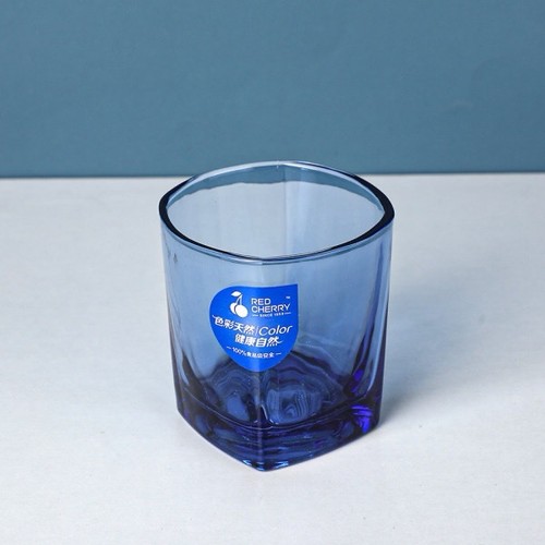 Blue juice glasses set 6 - blue,