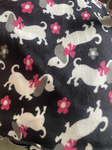 Dachshund dog fleece - dog, fabric