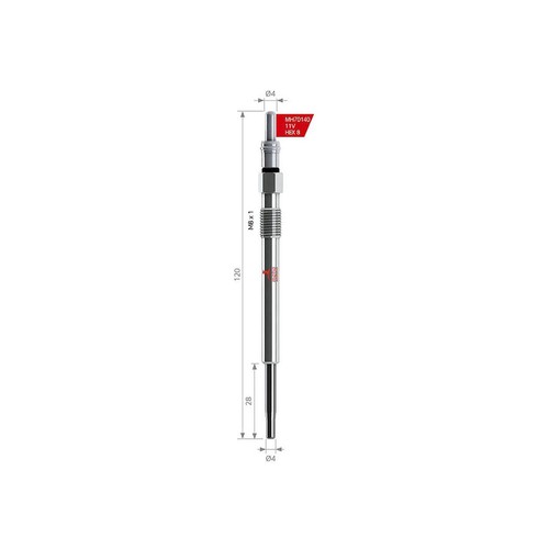 Glow plug for fiat lancia - glow,