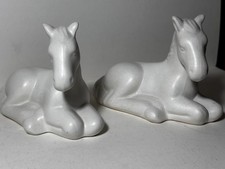 Vintage White Porcelain Horse