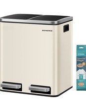 SONGMICS Dual Kitchen Bin 2 x