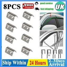 8x Wind Deflector Clips Car Channel For Heko G3 SNED Clip Replacement Rain UK