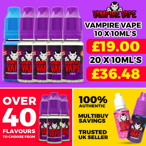 Vampire vape liquid 10x10ml - vampire,