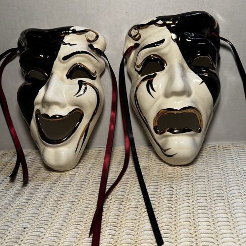 Ceramic comedy tragedy - comedy/tragedy, theater