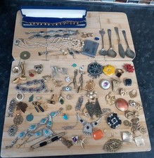 Vintage Job Lot Costume Jewellery And Other Bits