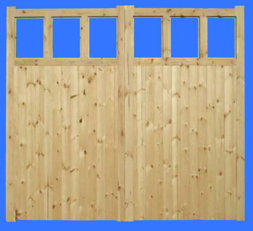 Timber hand made garage - timber, doors