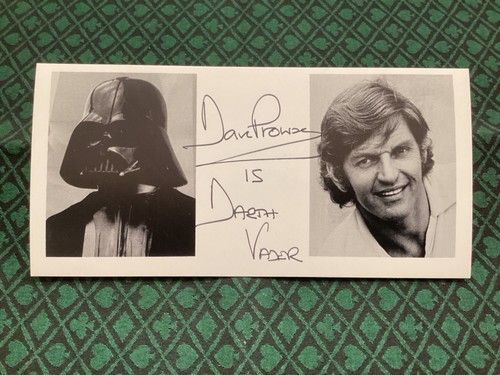 Dave prowse autograph photo - prowse,