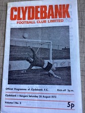 Clydebank rangers 8 1972 - clydebank,