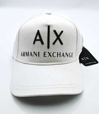 Ax Armani Exchange Unisex White Baseball Cap