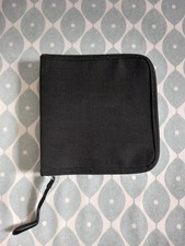 Ikea Lycklig Black CD/DVD Storage Case Holds 20 Discs