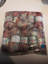 500G SIRDAR FUNKY FUR – 529 COPPER orange silver gold – WOOL YARN 4mm DK eyelash