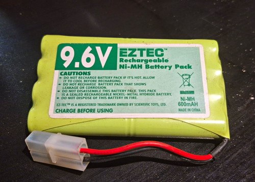 Eztec 600mah nimh - 9.6v,