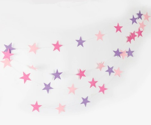 Star gold silver - star, garland