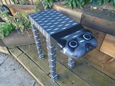 Dog Side table Coffee table GREY TABLE Hand Made Lamp Table Animal Puppy