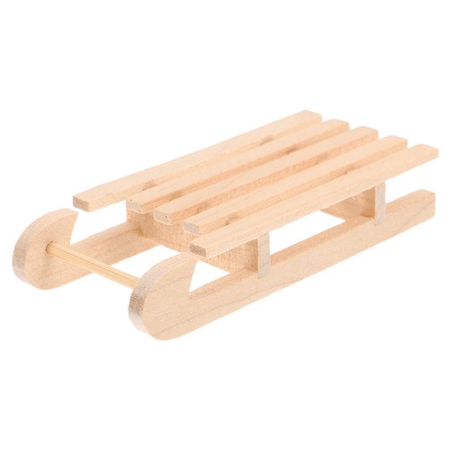Light yellow wooden - light, sleigh