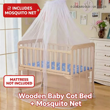Wooden Baby Cot Bed with