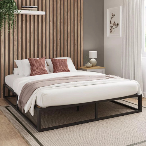 Black metal loft bed urban - loft,
