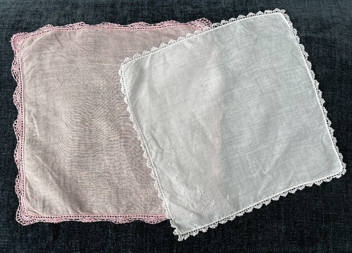 Antique vintage white pink - white,