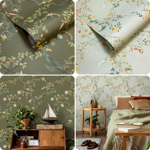 Floral sea shell leaves - floral,