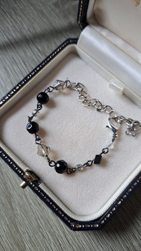 Black bead clear glass - bead, and