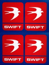 4X COMPATIBLE WITH SWIFT TOURING CARAVAN/MOTORHOME/CAMPERVAN VINYL STICKERS