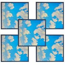 12x Bright LED 48W Sky Cloud Suspended Ceiling Tile Light Panel Light 600x600 mm