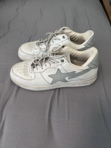 Bapesta men size uk9 white - size,