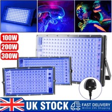 100W-300W LED UV Stage Blacklight Ultraviolet Light Halloween Disco Party Decor